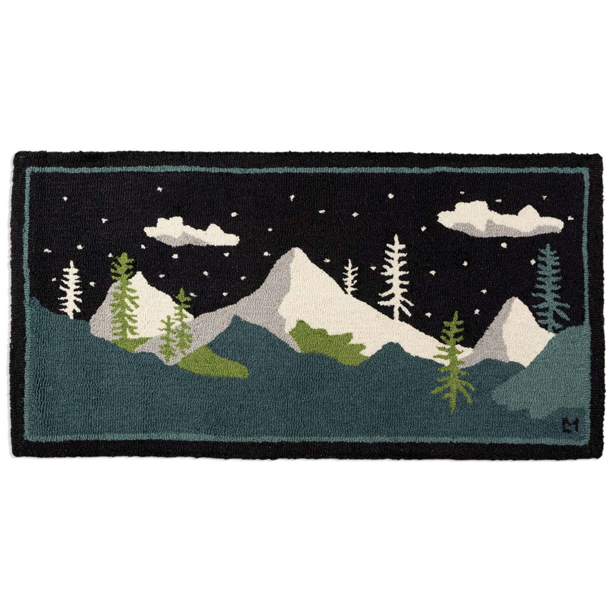 Snow Woods Hooked Wool Rug Collection