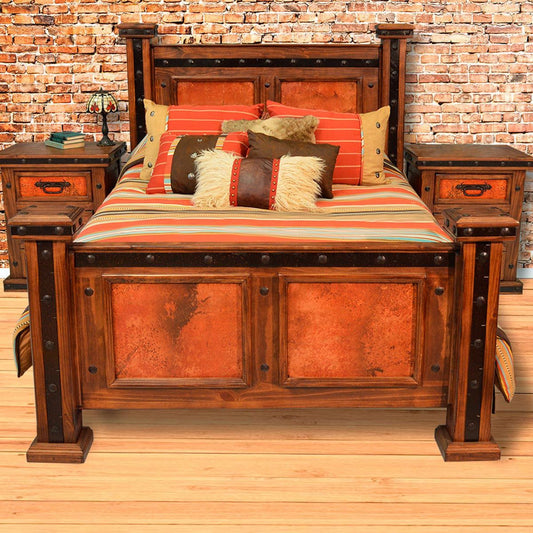 Natural Patina Copper Bedroom Furniture