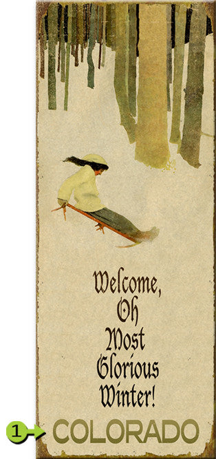 Oh Most Glorious Winter Personalized Signs