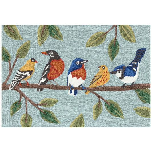 Perch Party Blue Floor Mats