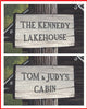 Personalized Lake Cabin Canvas Print