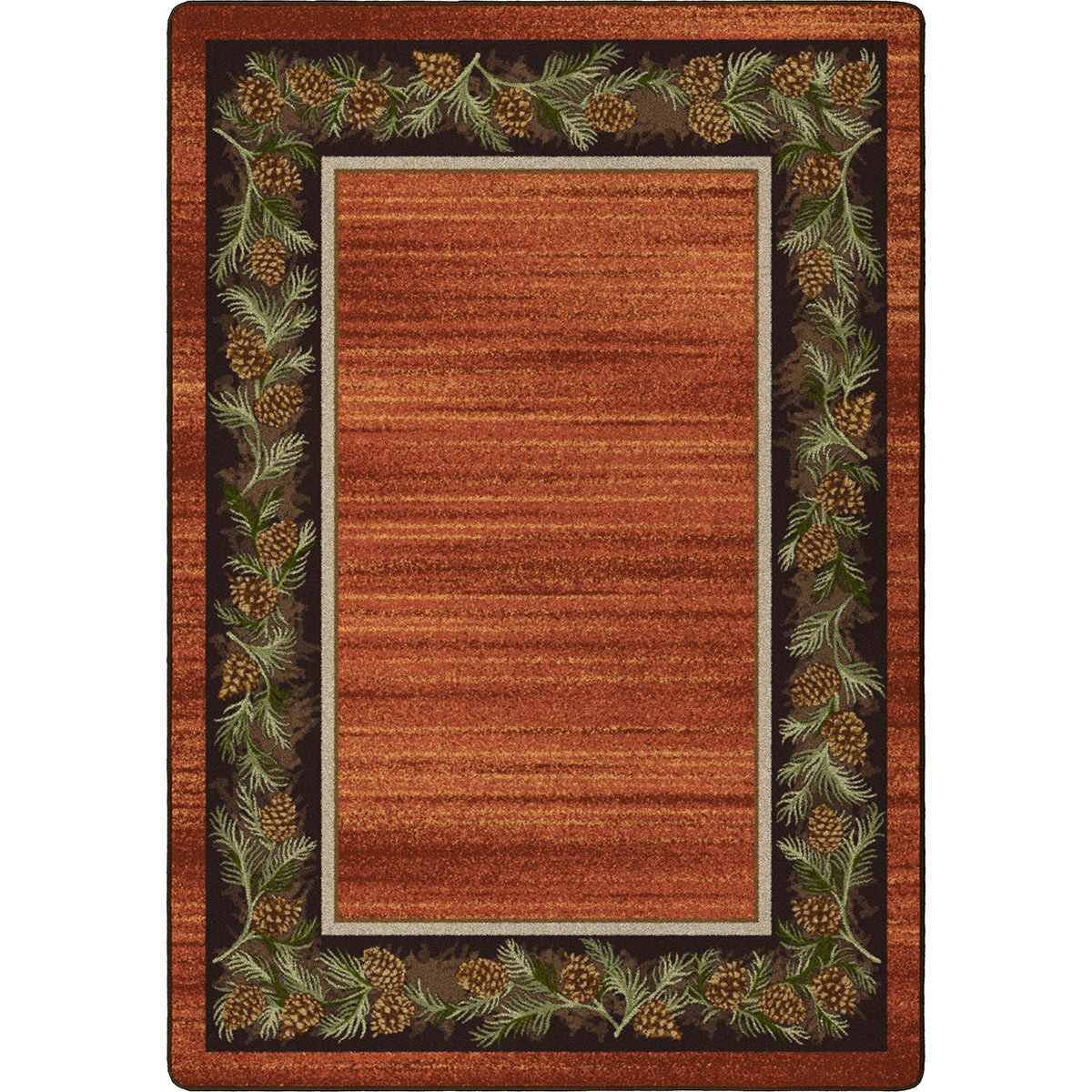 Pine Grove Rust Rug - 3 x 4