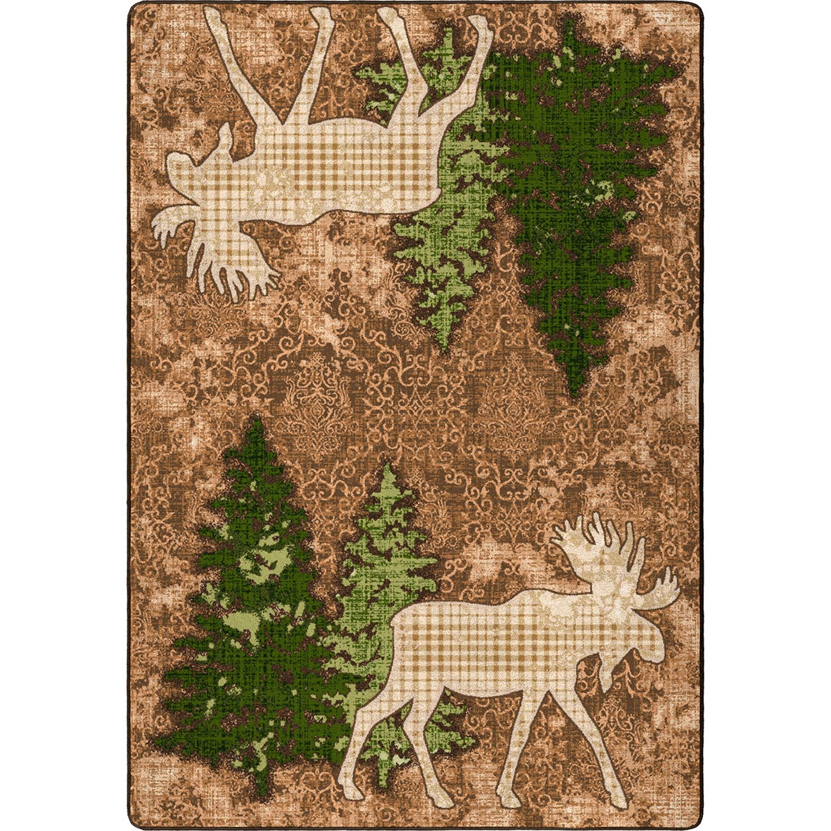 Pine Gulch Moose Rug - 3 x 4