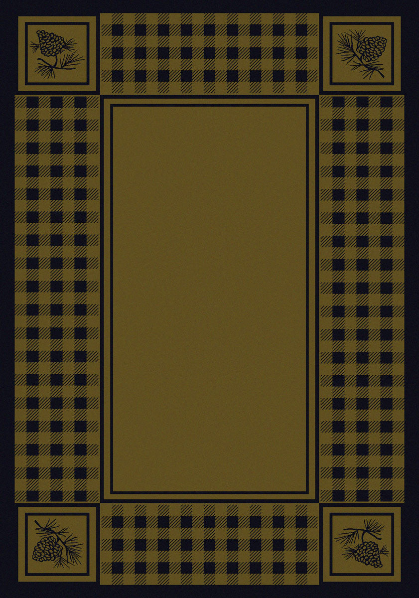 Pine Refuge Green Rug Collection