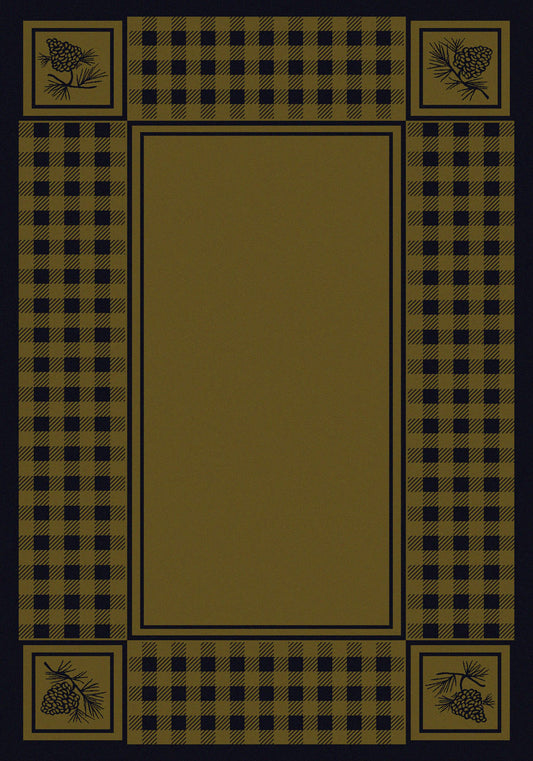 Pine Refuge Green Rug Collection