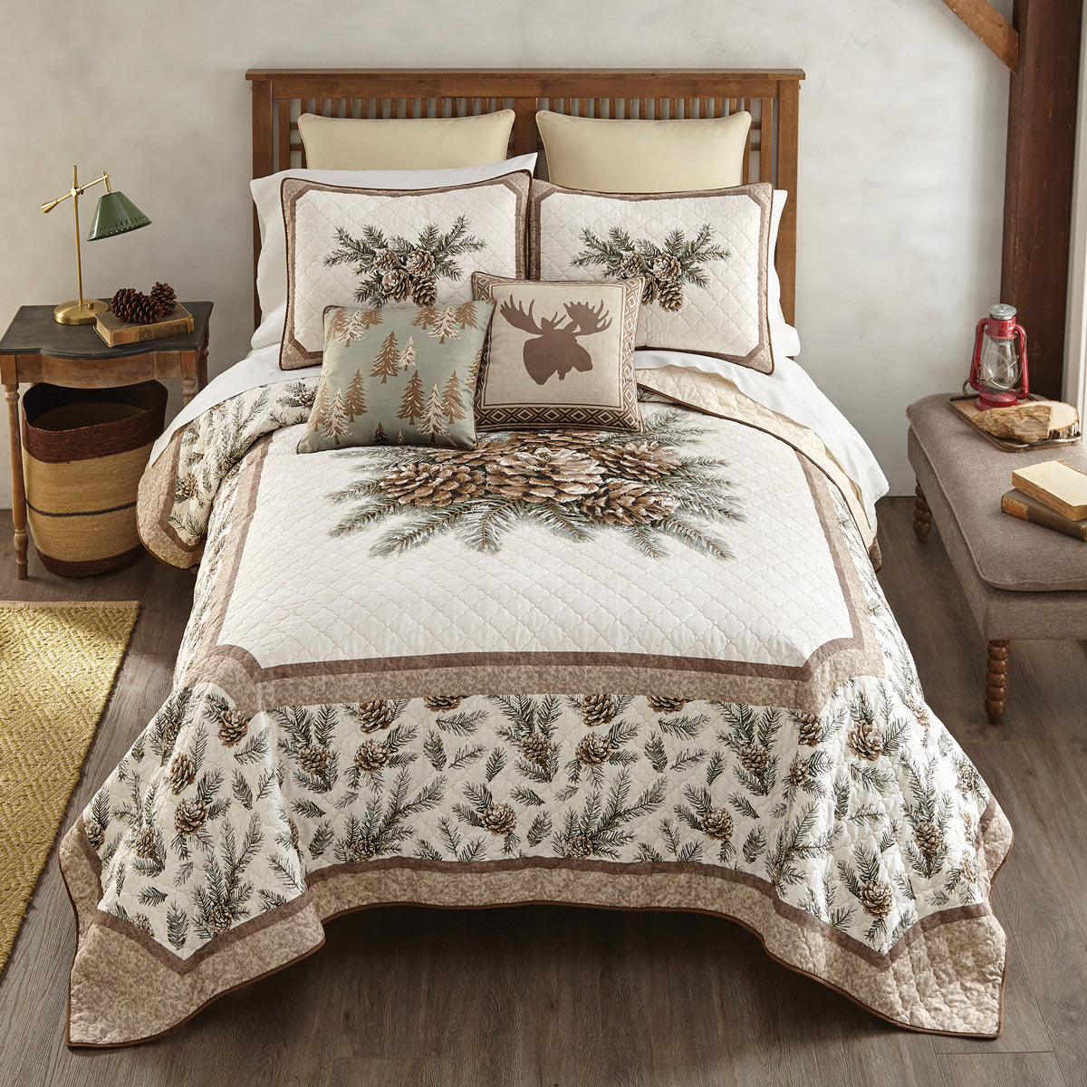 Pinecone Crest Quilt Bedding Collection
