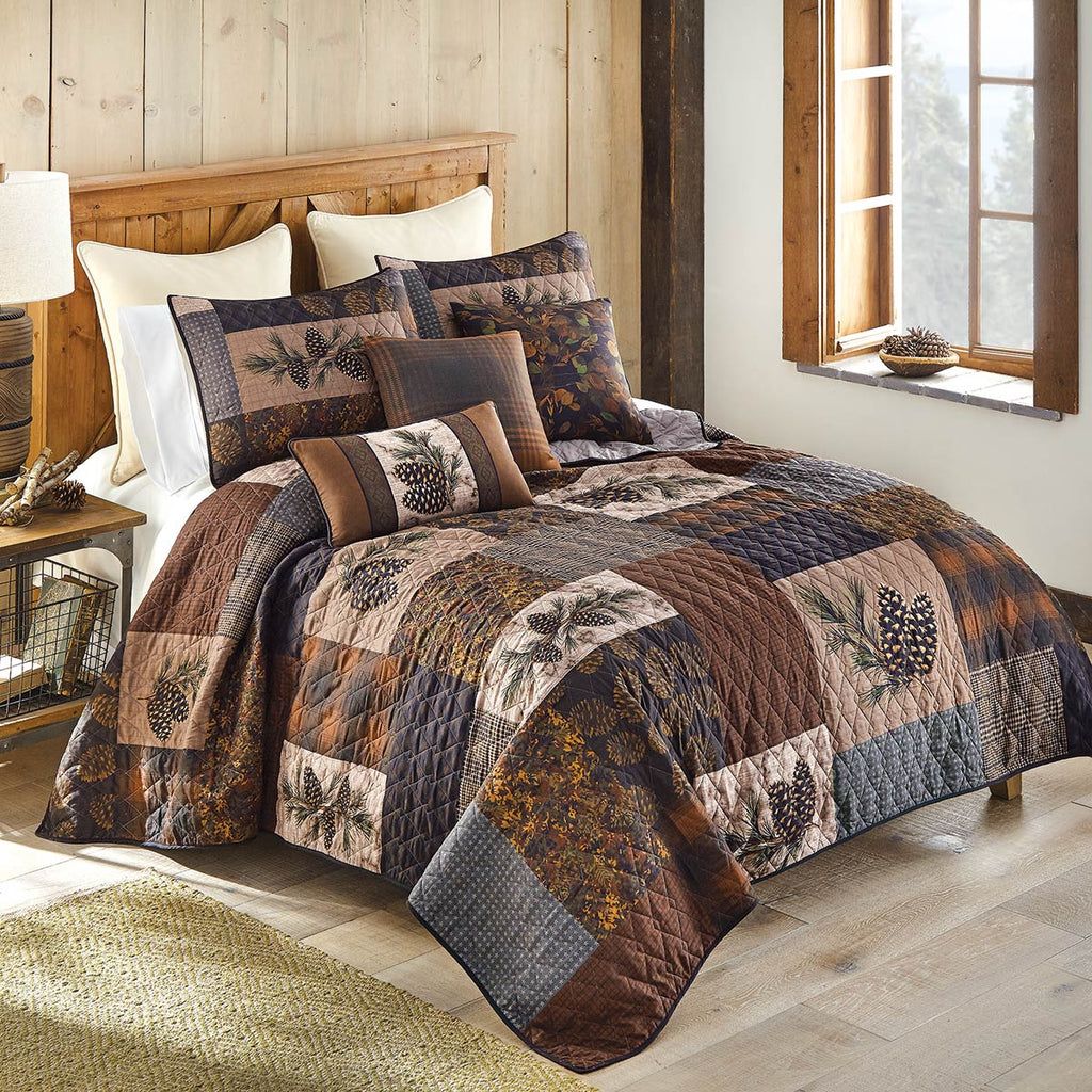 Pinecone Haven Accent Pillow