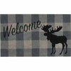 Plaid Moose Welcome Doormat