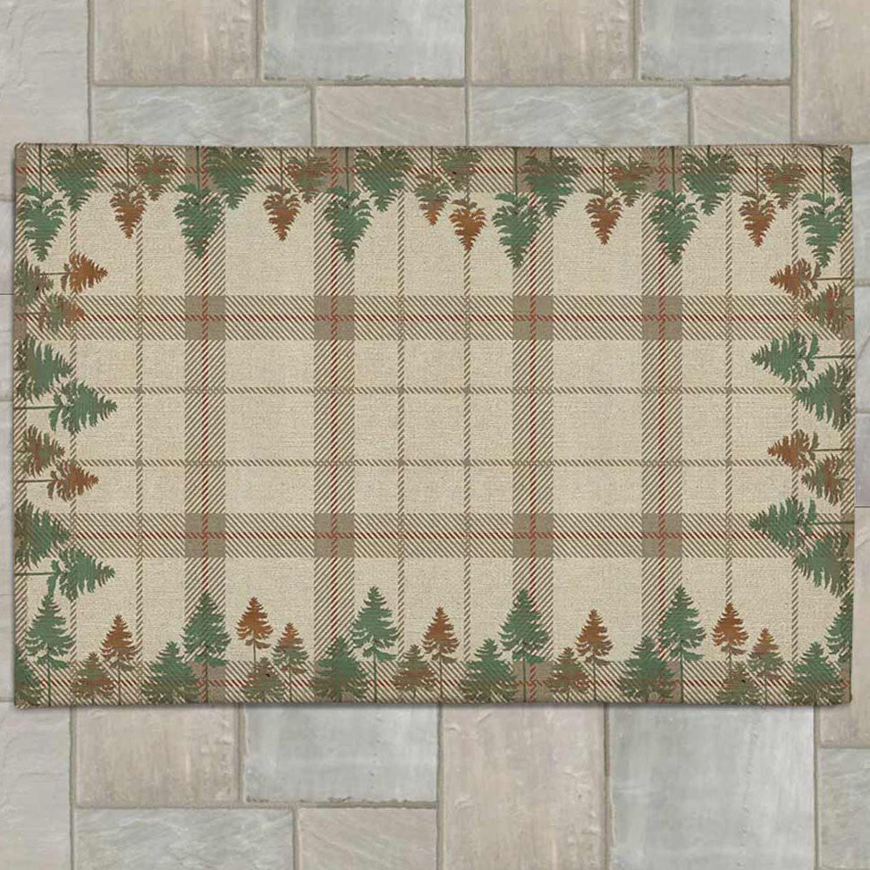 Plaid Woods Outdoor Rugs