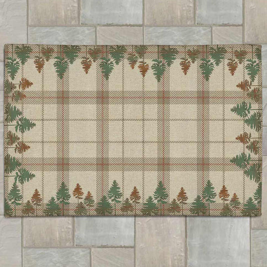 Plaid Woods Outdoor Rugs