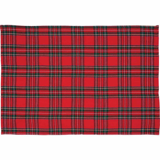 Red Tartan Plaid Table Linens