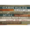 Rules of the Cabin Chenille Rug Collection