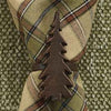 Rustic Fir Napkin Rings - Set of 4