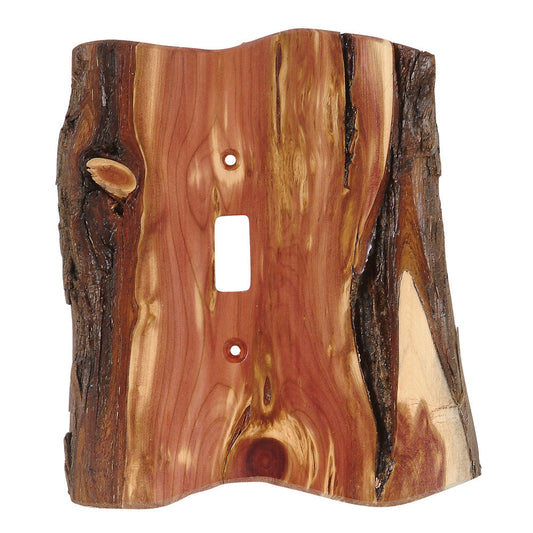 Rustic Juniper Wood Switch Covers