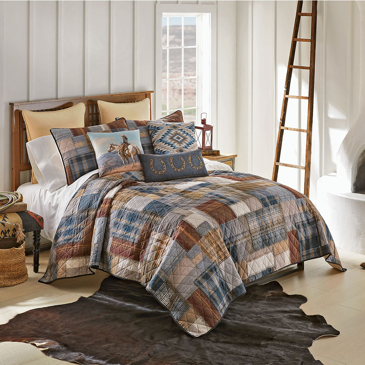 Saddle Ridge Plaid Quilt Bedding Collection