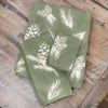Sage Pinecones Towel Collection