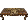 San Sebastian Bench - Hair on Hide & Rustic