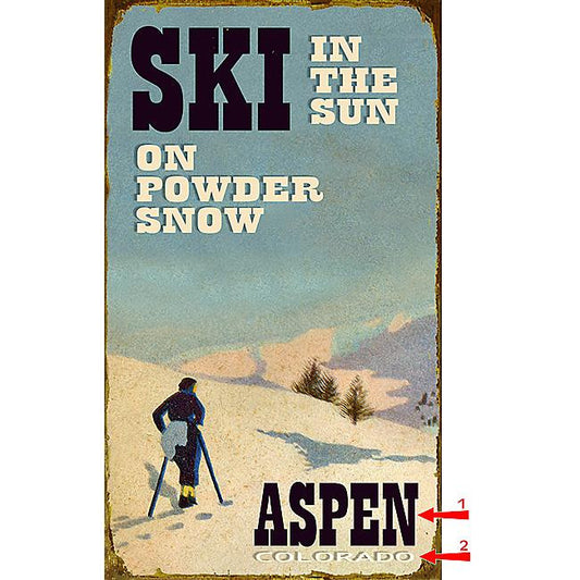 Ski in the Sun Sign