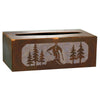 Skier Tissue Covers and Waste Basket