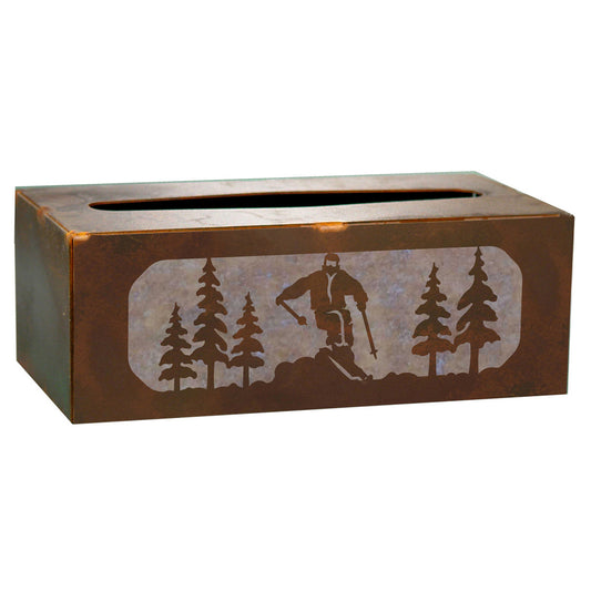 Skier Tissue Covers and Waste Basket