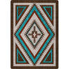 Southwest Nights Turquoise Rug - 8 x 11