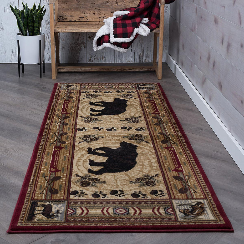 Southwestern Bear Forest Rug - 3 x 7