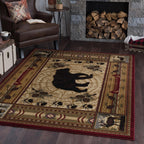 Southwestern Bear Forest Rug - 5 x 7