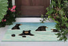 Splashing Bears Indoor/Outdoor Rug - 1 x 2