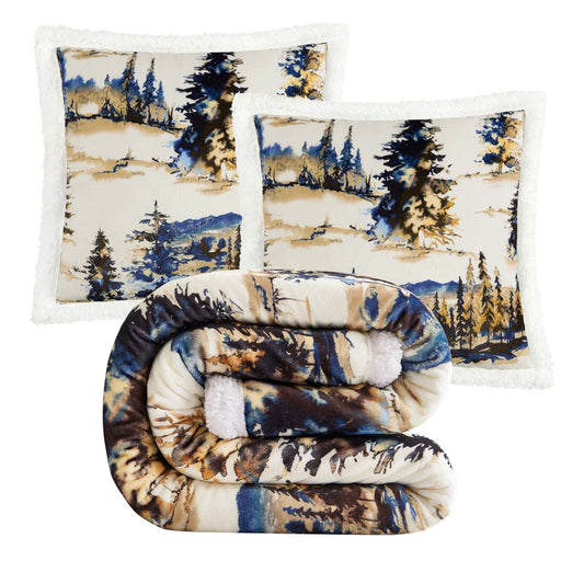 Spruce Forest Pillow & Throw