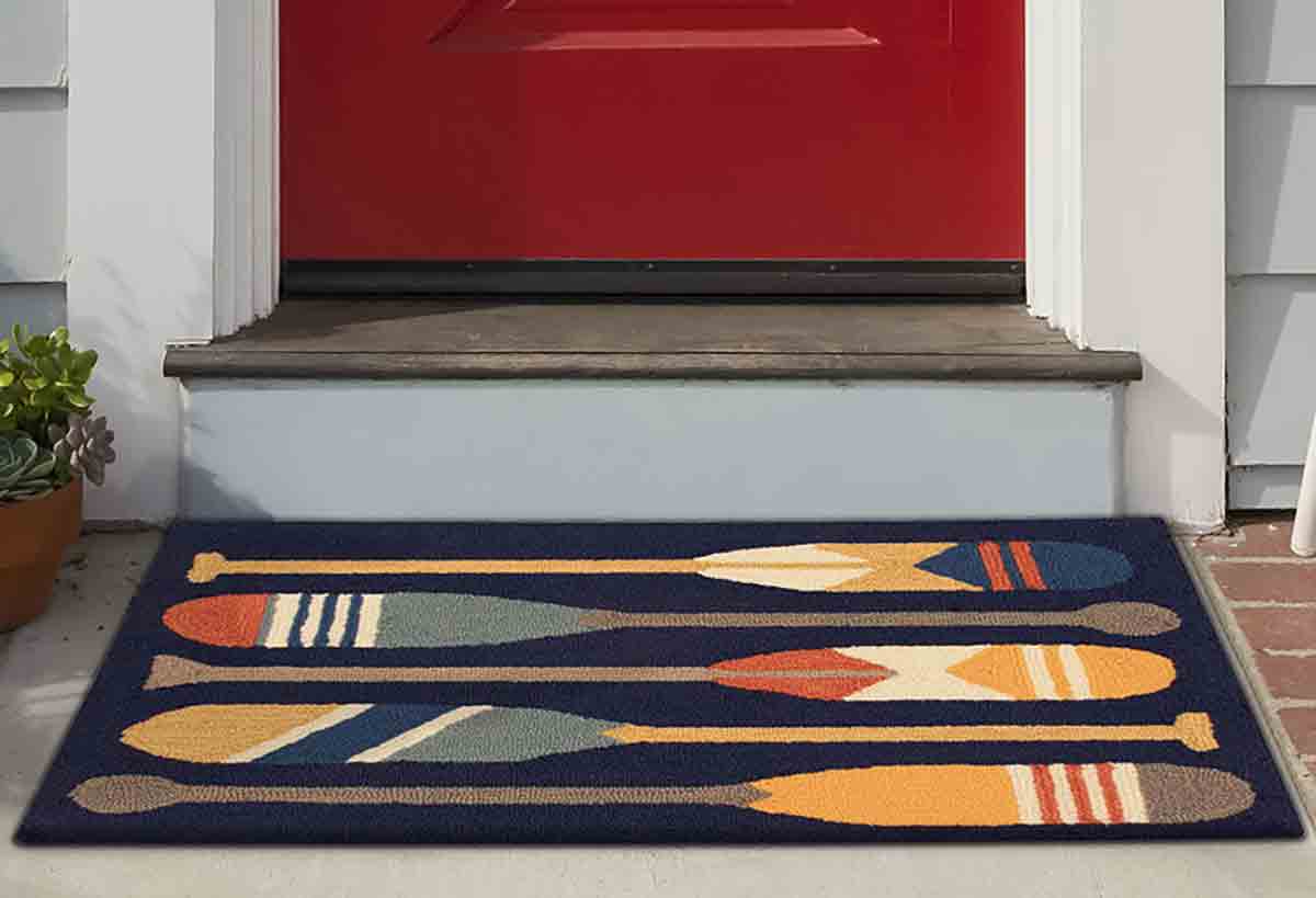 Striped Oars Indoor/Outdoor Rug - 1 x 2 - OUT OF STOCK UNTIL 08/17/2026