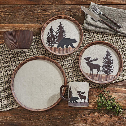 Timberland Moose & Bear Ceramic Dinnerware