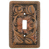 Tooled Leather Switch Plate Covers