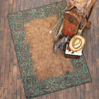 Tooled Turquoise Rug Collection