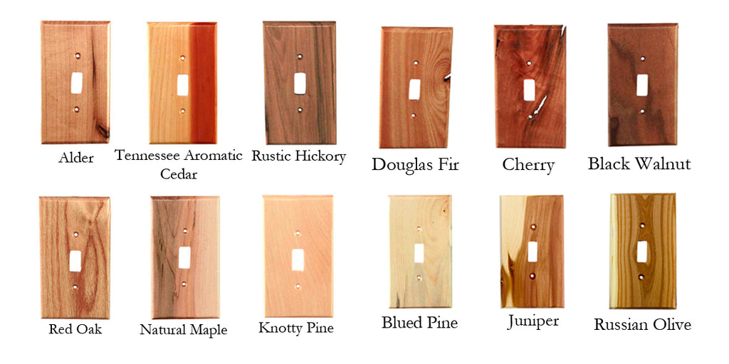 Traditional Wood Double Switch Plate