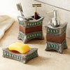 Tribal Turquoise Waste Basket