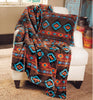Turquoise Diamond Plush Throw - OVERSTOCK