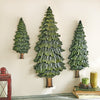 Pine Forest Carved Wood Wall Art - Medium