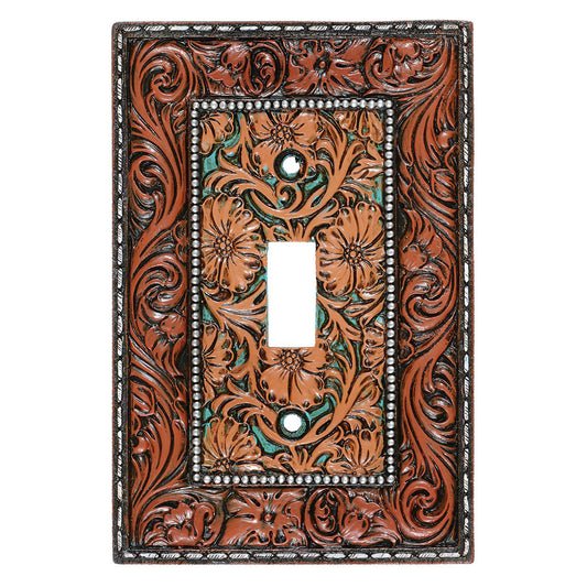 Vaquero Tooled Leather Switch Covers