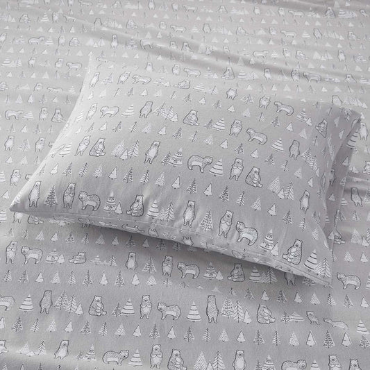 Winter Bears Flannel Sheet Sets