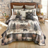 Watercolor Cabin Quilt Bed Set - Queen
