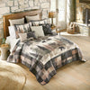 Watercolor Cabin Quilt Bed Set - King