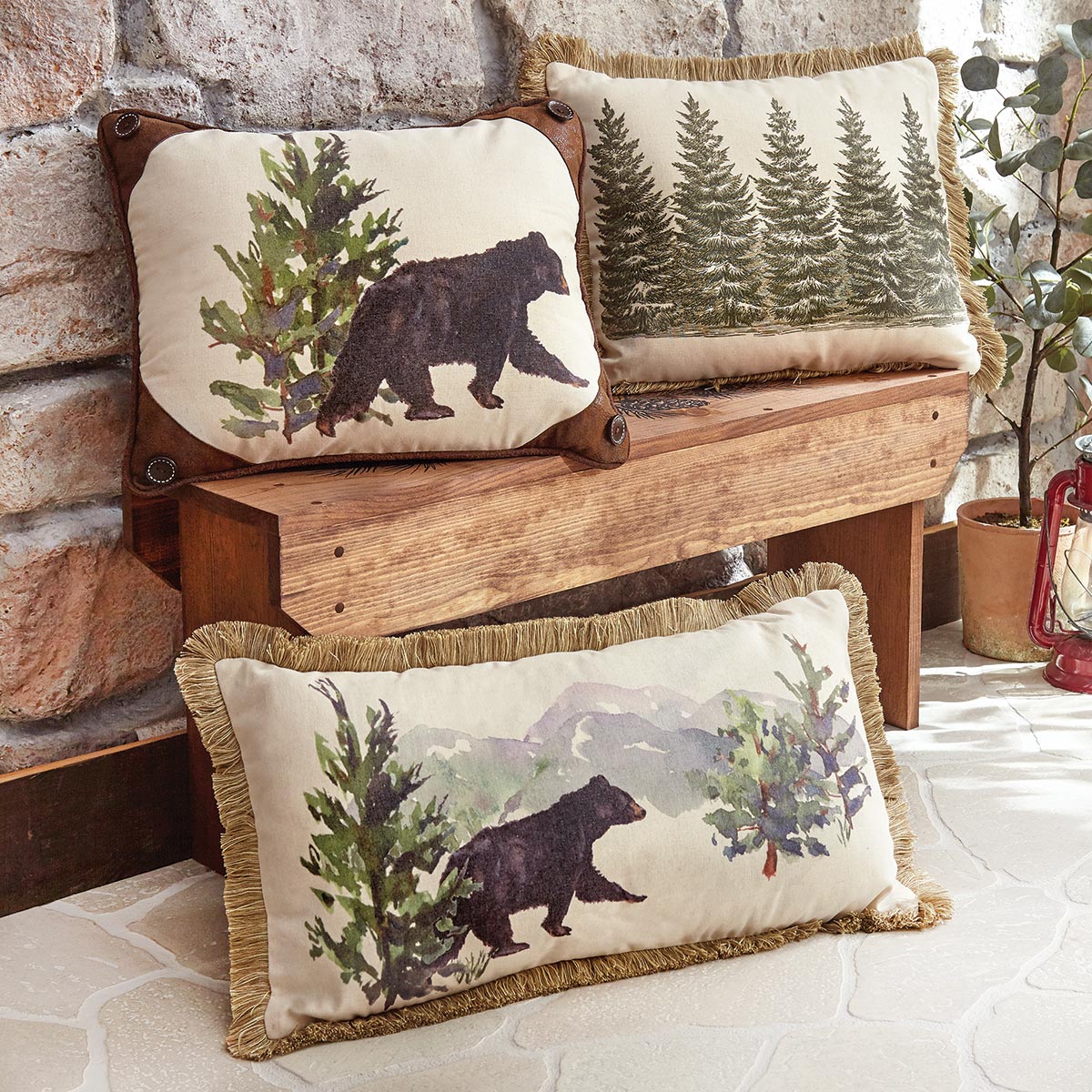 Watercolor Woodland Pillows