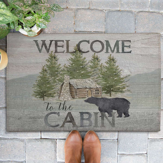 Welcome to the Cabin Outdoor Rugs