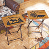 Wood Bear Folding Side/Tray Table