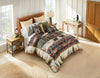 Winter's Retreat Bear Cabin Quilt Bedding - Queen