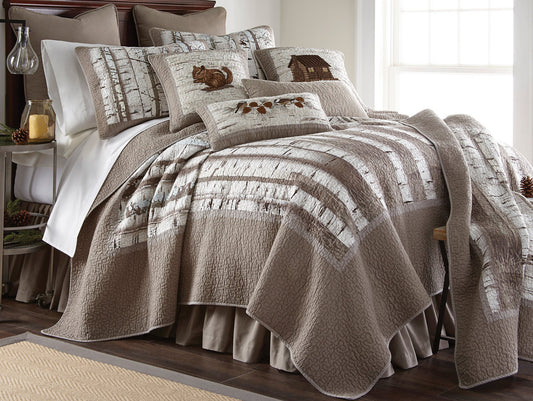 Woodland Birch Quilt Bedding Collection
