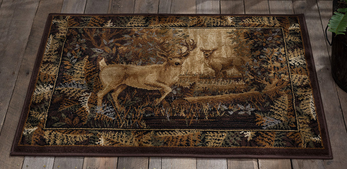 Woodland Deer Rug - 2 x 3 - OUT OF STOCK UNTIL 07/01/2026