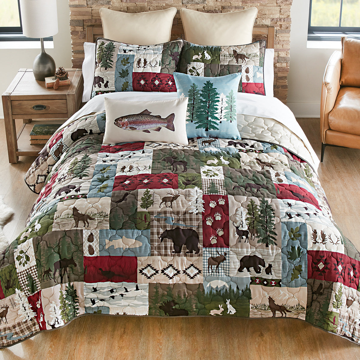 Woodland Wildlife Quilt Bedding Collection