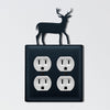Wrought Iron Deer Double Outlet Cover - OUT OF STOCK UNTIL 07/18/2026