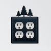 Wrought Iron Pines Double Outlet Cover